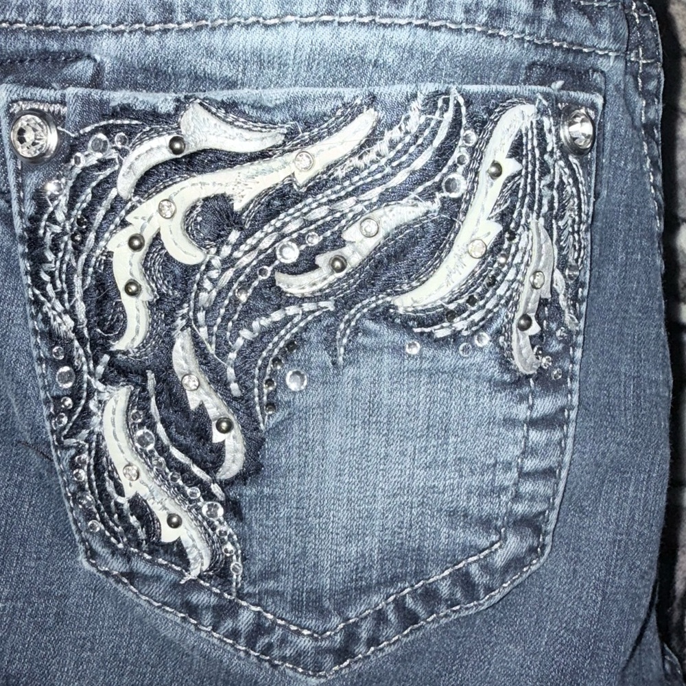 Miss Me Women's Embellished Blue Jeans